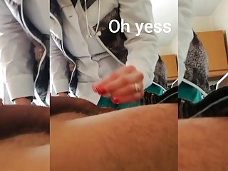 Krankenschwester blinkend