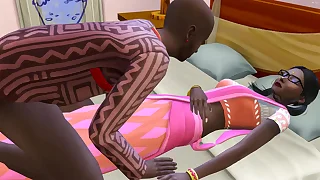 Indian step Dad enters step daughter-in-law room fro boink her after she came fro visit him fro stay crying after breaking up with her step mother - indian spotlight sex